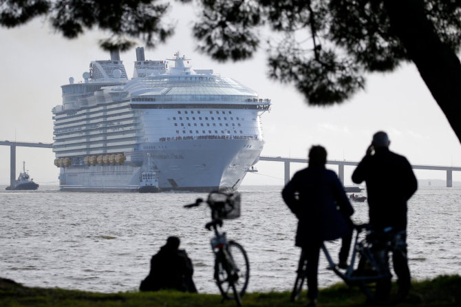 „Reuters“/„Scanpix“ nuotr./Didžiausias pasaulyje kruizinis laivas „Harmony of the Seas“