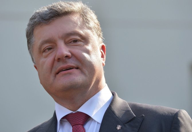 AFP/„Scanpix“ nuotr./Ukrainos prezidentas Petro Porošenka