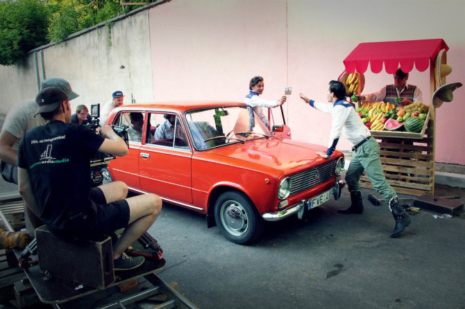 Ryčio Šeškaičio nuotr./Vaizdo klipo „Į Venesuelą“ filmavimas 