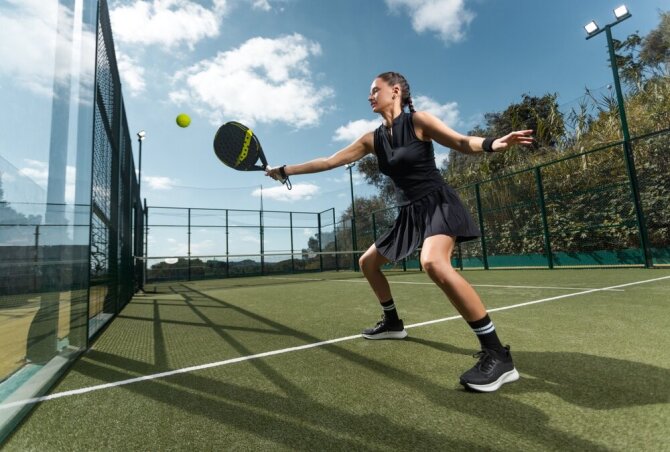 Shutterstock nuotr./Padelis dažnai pašiepiamas kaip „senukų“ tenisas, tačiau tai – intensyvus sportas