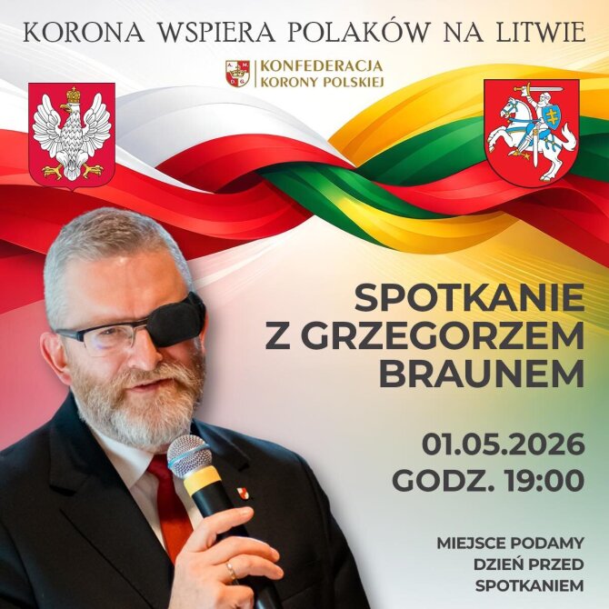 Nuotrauka iš G.Brauno feisbuko/Grzegorzo Brauno kvietimas į susitikimą Vilniuje
