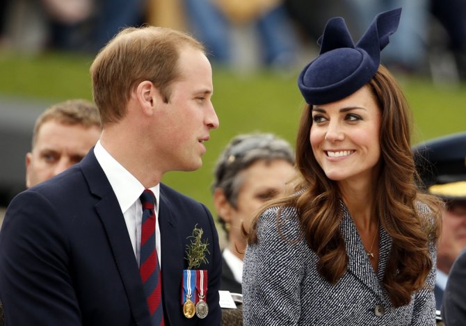 „Reuters“/„Scanpix“ nuotr./Princas Williamas ir Kembridžo hercogienė Catherine