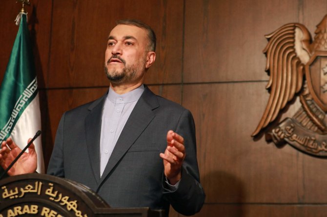 „AFP“/„Scanpix“/Irano užsienio reikalų ministras Hosseinas Amir-Abdollahianas