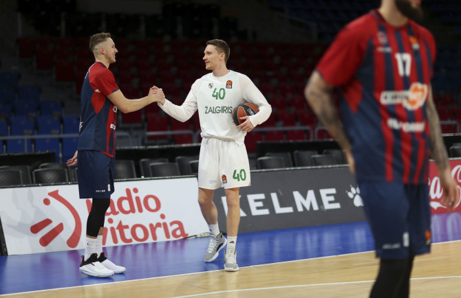 EB via Getty Images nuotr./Eurolygos aistros Vitorijoje: „Baskonia“ – „Žalgiris“