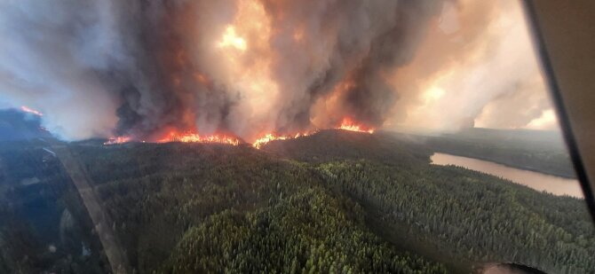Gaisrai Manitoboje, Kanada / Reuters