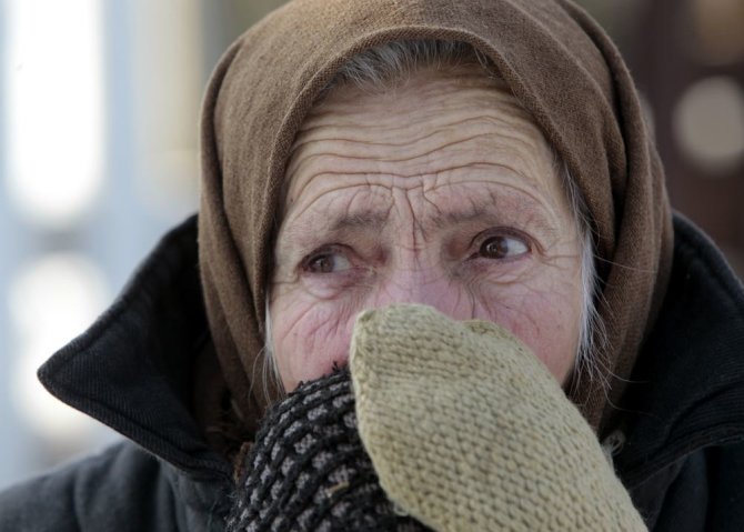 „Reuters“/„Scanpix“ nuotr./Šaltis kausto Ukrainą ir Rusiją