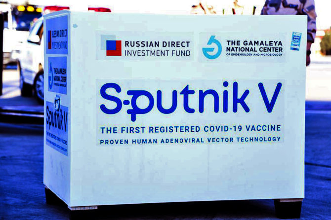 AFP/„Scanpix“ nuotr./Vakcina nuo koronaviruso „Sputnik V“ 