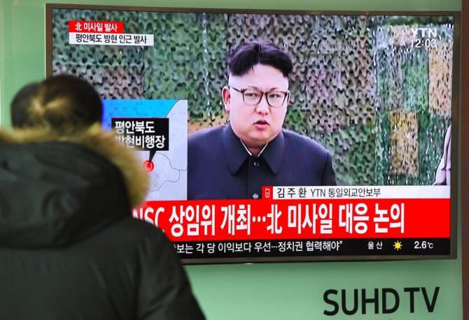 AFP/„Scanpix“ nuotr./Šiaurės Korėja vėl kelia įtampą regione