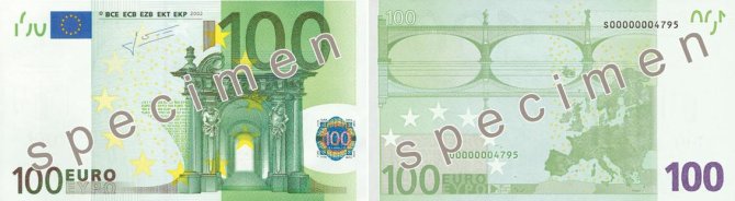 100 eurų banknotas