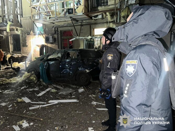 Ukrainos nacionalinės policijos nuotr./Rusijos ataka Odesoje, aociatyvinė nuotr.
