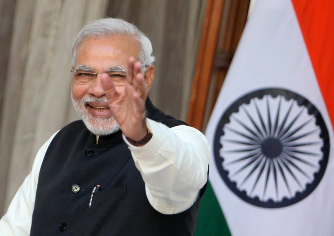 AFP/„Scanpix“ nuotr./Indijos premjeras Narendra Modi 