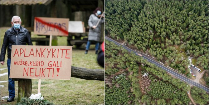 Eriko Ovčarenko / 15min nuotr./Gyventojų protestas