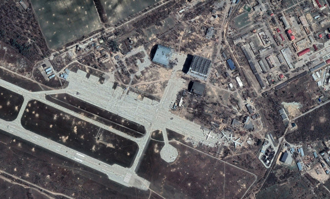 „Google Earth“/Hostomelio oro uostas
