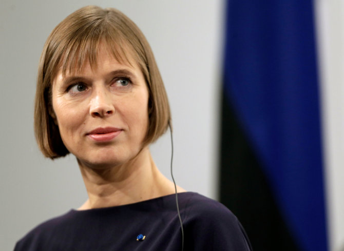 „Reuters“/„Scanpix“ nuotr./Estijos prezidentė Kersti Kaljulaid
