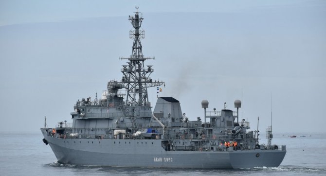 Naujienų portalas „Defense Express“/Rusijos žvalgybos laivas „Ivan Churs“