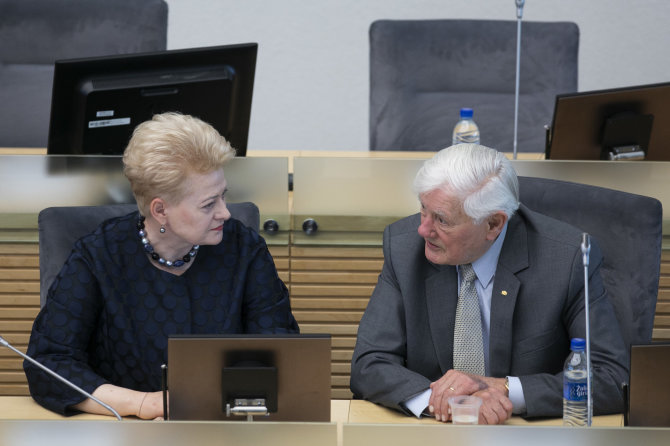 Luko Balandžio / 15min nuotr./Dalia Grybauskaitė, Valdas Adamkus