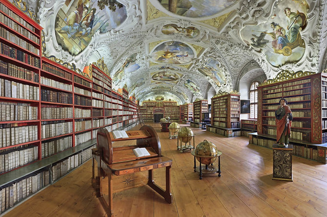 Strahovská knihovna nuotr./Biblioteka Čekijoje