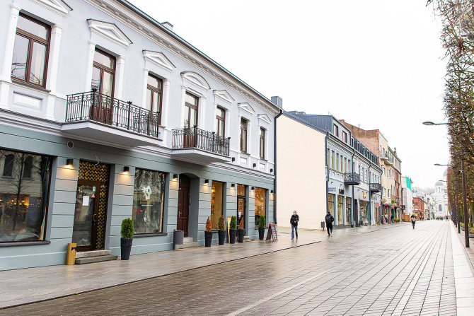 Kauno miesto savivaldybės nuotr./Laisvės alėjoje atnaujintas pastatas