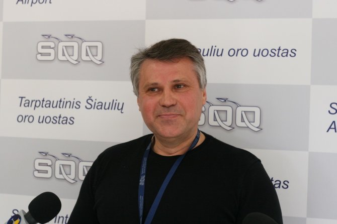 Alvydo Januševičiaus nuotr/Šiaulių oro uosto direktorius Romas Mikšys
