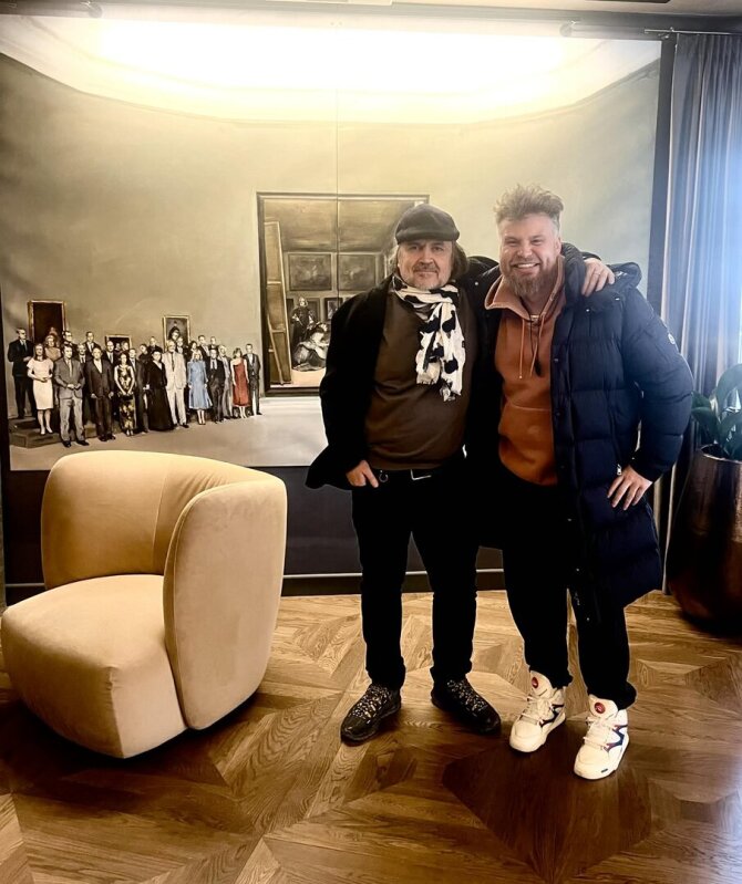 Asmeninio albumo nuotr./Oskaras Koršunovas ir Tadas Burgaila