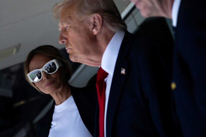 AFP/„Scanpix“/Melania Trump, Donaldas Trumpas