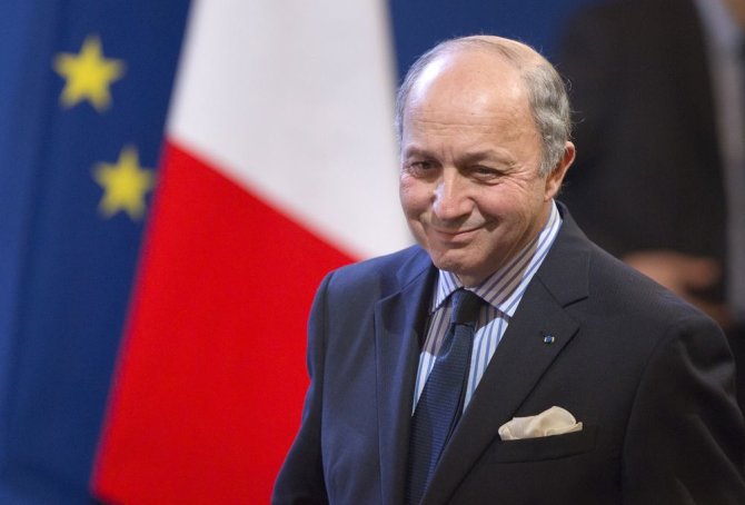 „Reuters“/„Scanpix“ nuotr./Prancūzijos užsienio reikalų ministras Laurent’as Fabiusas