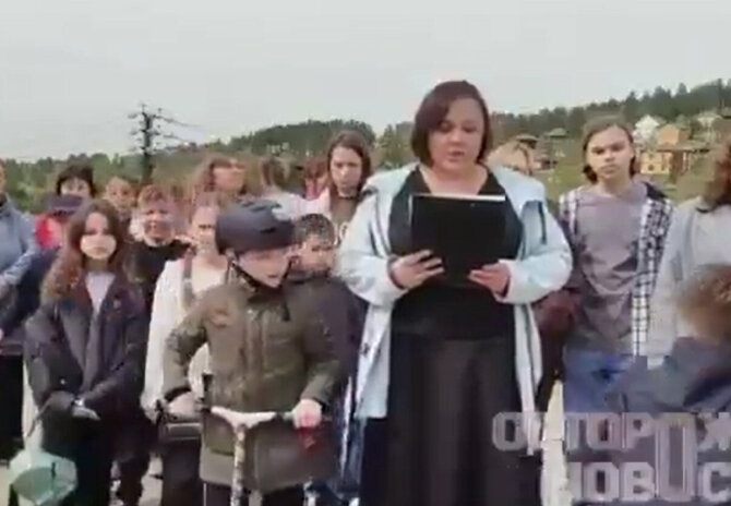 Kadras iš vaizdo įrašo/Irkutsko gyventojai