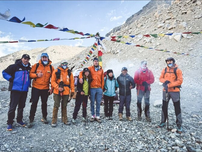 Climbalaya treks & expeditions nuotr./Aurimas Valujavičius įkopė į Everesto viršūnę