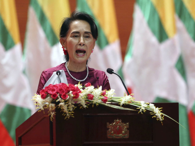 „Scanpix“/AP nuotr./Aung San Suu Kyi