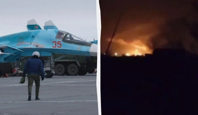 Unian nuotr./Ukraina Rusijos bazėje Rostovo srityje sunaikino kelis lėktuvus