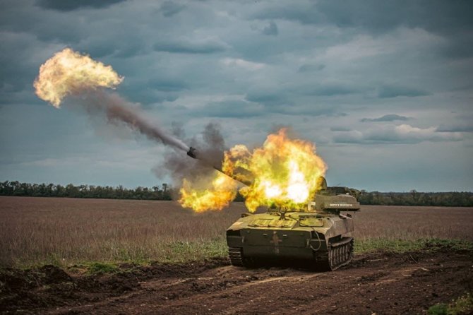 Ukrainos ginkluotųjų pajėgų generalinis štabas/ „Facebook“/Karas Ukrainoje