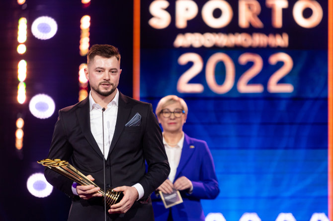 Žygimanto Gedvilos / BNS nuotr./2022m. Lietuvos sporto apdovanojimų ceremonija