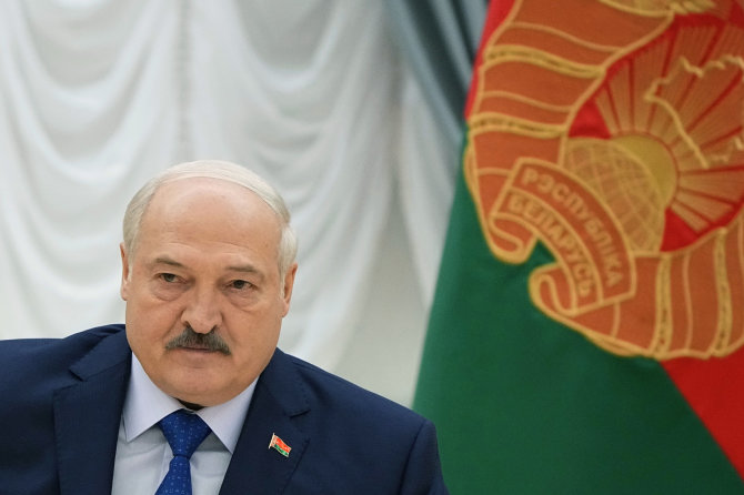 „AP“/„Scanpix“/Autoritarinis Baltarusijos prezidentas Aliaksandras Lukašenka
