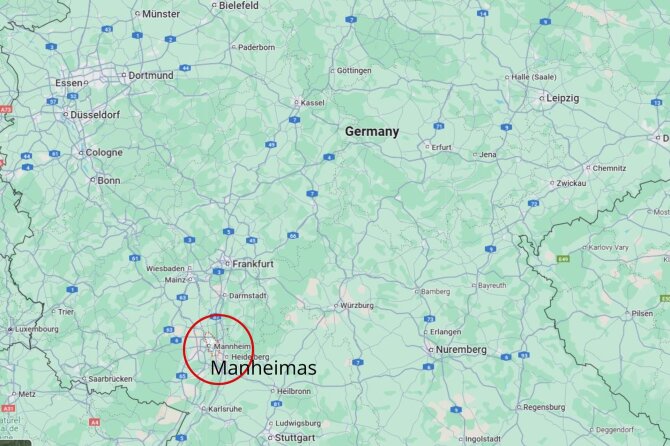 Google Maps/Manheimas