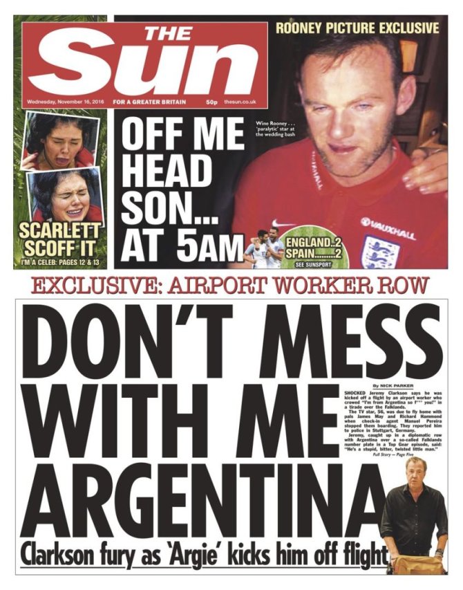 The Sun nuotr./Wayne'as Rooney