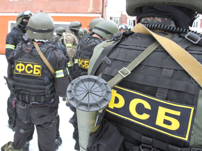 „Scanpix“/„RIA Novosti“ nuotr./Rusijos federalinės saugumo tarnybos (FSB) pareigūnas