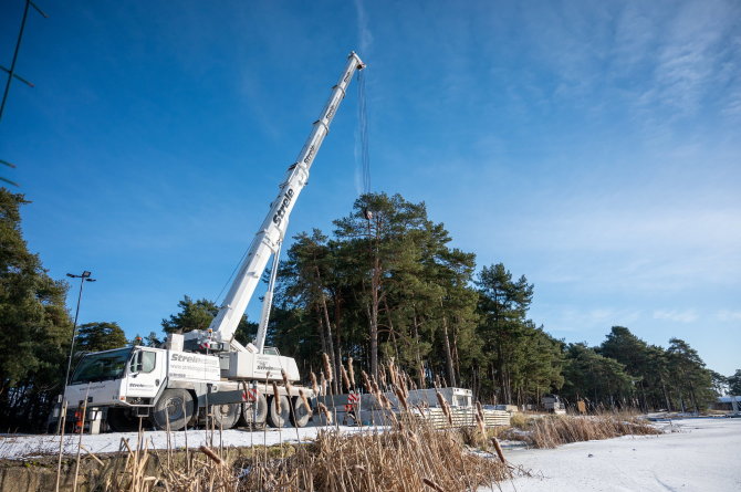 Kauno miesto savivaldybės nuotr./Kauno marių įlankoje įrengiama nauja prieplauka