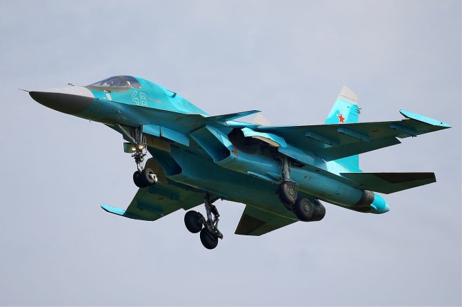 wikipedia.org/Olego Beliakovo nuotr./Rusijos naikintuvas Su-34