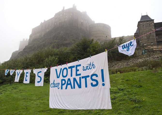 AFP/„Scanpix“ nuotr./Referendumas dėl Škotijos nepriklausomybės