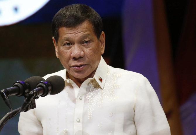 „Scanpix“/AP nuotr./Rodrigo Duterte