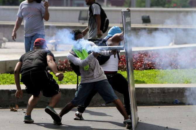 AFP/„Scanpix“ nuotr./Protestas Nikaragvoje