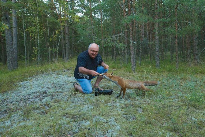 R.Anusausko asmeninio albumo nuotr./Fotografas Ričardas Anusauskas netoli Nidos susidūrė su lapinu