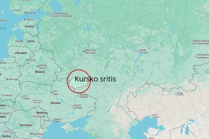 Google Maps/Kursko sritis Rusijoje