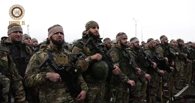 R.Kadyrovo Telegram nuotr./Čečėnų kariai planuoja kariauti Ukrainoje