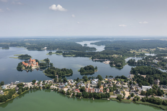 Luko Balandžio / 15min nuotr./Trakai iš paukščio skrydžio