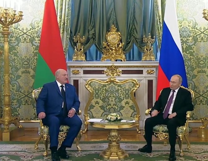 Stopkadras/Aliaksandras Lukašenka ir Vladimiras Putinas