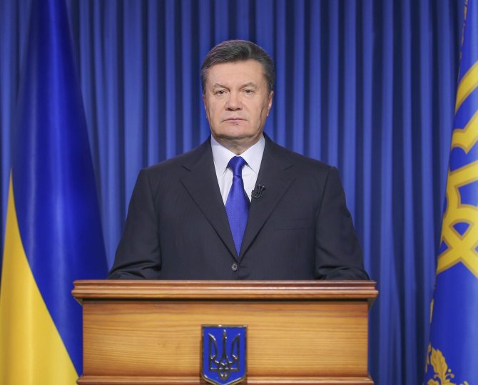 „Reuters“/„Scanpix“ nuotr./Ukrainos prezidentas Viktoras Janukovyčius
