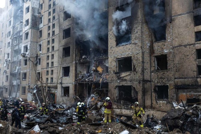 Ukrainos VRM nuotr./Kyjive nugriaudėjo sprogimai