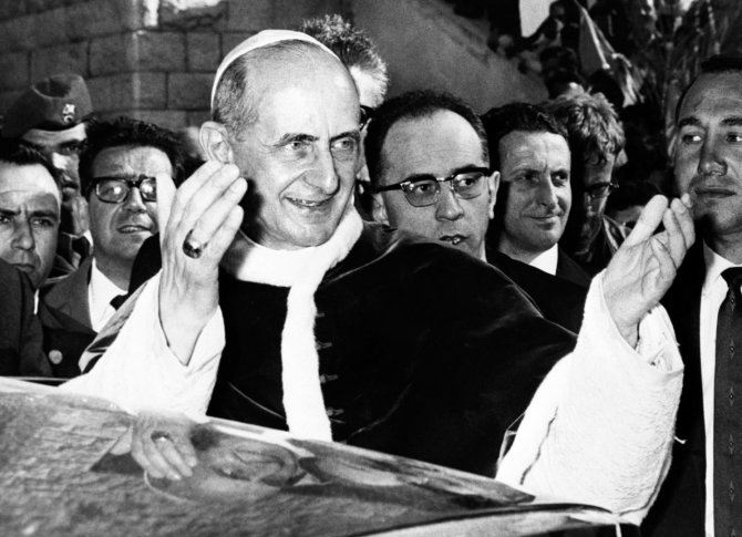 AFP/„Scanpix“ nuotr./Popiežius Paulius VI
