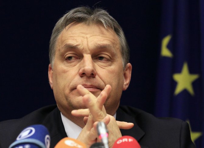 „Reuters“/„Scanpix“ nuotr./Vengrijos premjeras Viktoras Orbanas